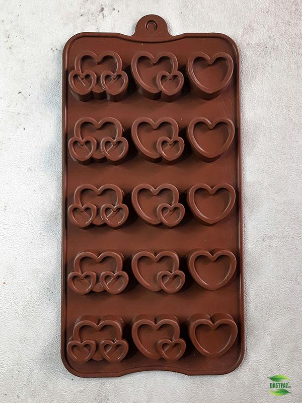 تصویر اول بزرگ محصول قالب شکلات طرح قلب کد 1 در فروشگاه اینترنتی کوک مارکت