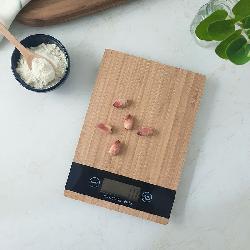 تصویر دوم کوچک محصول ترازو دیجیتال آشپزخانه چوبی  در فروشگاه اینترنتی کوک مارکت