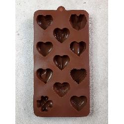تصویر دوم کوچک محصول قالب شکلات طرح قلب کد 3 در فروشگاه اینترنتی کوک مارکت