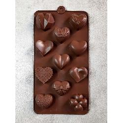 تصویر اول کوچک محصول قالب شکلات طرح قلب کد 3 در فروشگاه اینترنتی کوک مارکت