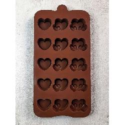 تصویر دوم کوچک محصول قالب شکلات طرح قلب کد 1 در فروشگاه اینترنتی کوک مارکت